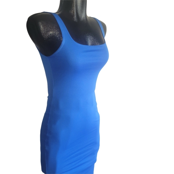 Zara Royal Blue Bodycon Tank Dress S - Picture 3 of 7